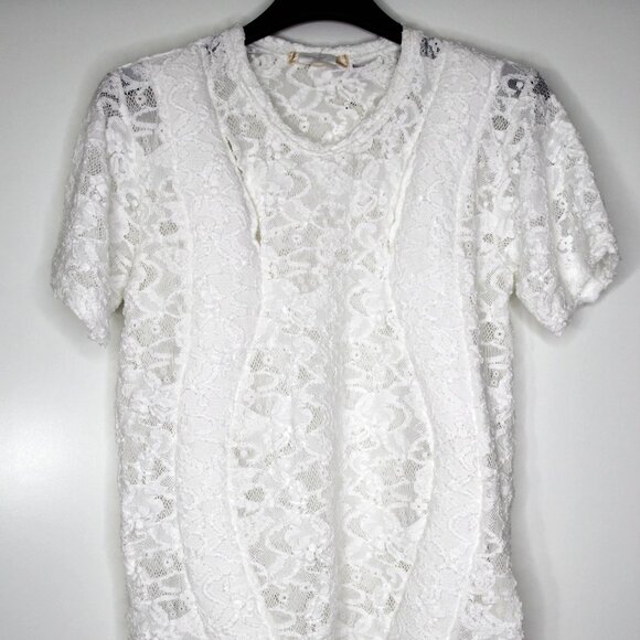 BNWT SS20 COMME DES GARCONS LACE TSHIRT M - Picture 2 of 11
